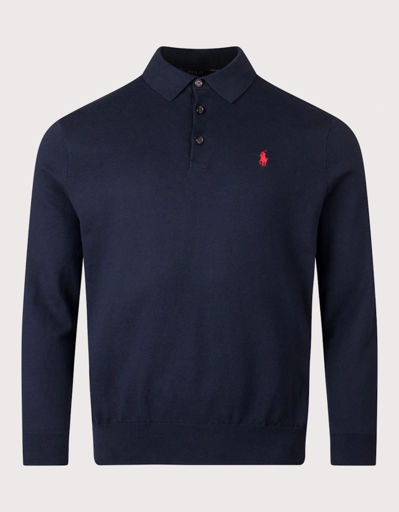 Polo Collar Knit Jumper