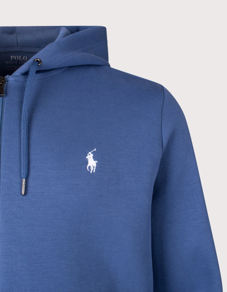 Zip Through Double Knit Hoodie