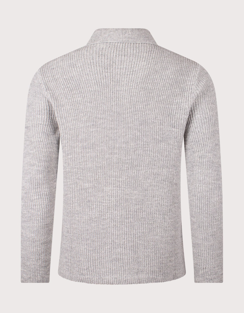 Textured Cotton Cardigan