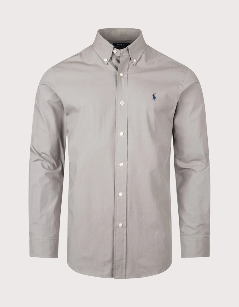 Custom Fit Stretch Poplin Shirt