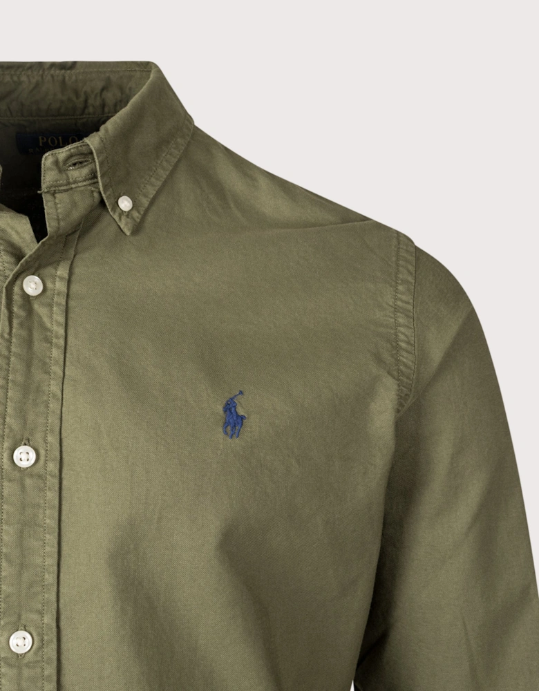 Custom Fit Garment-Dyed Oxford Shirt