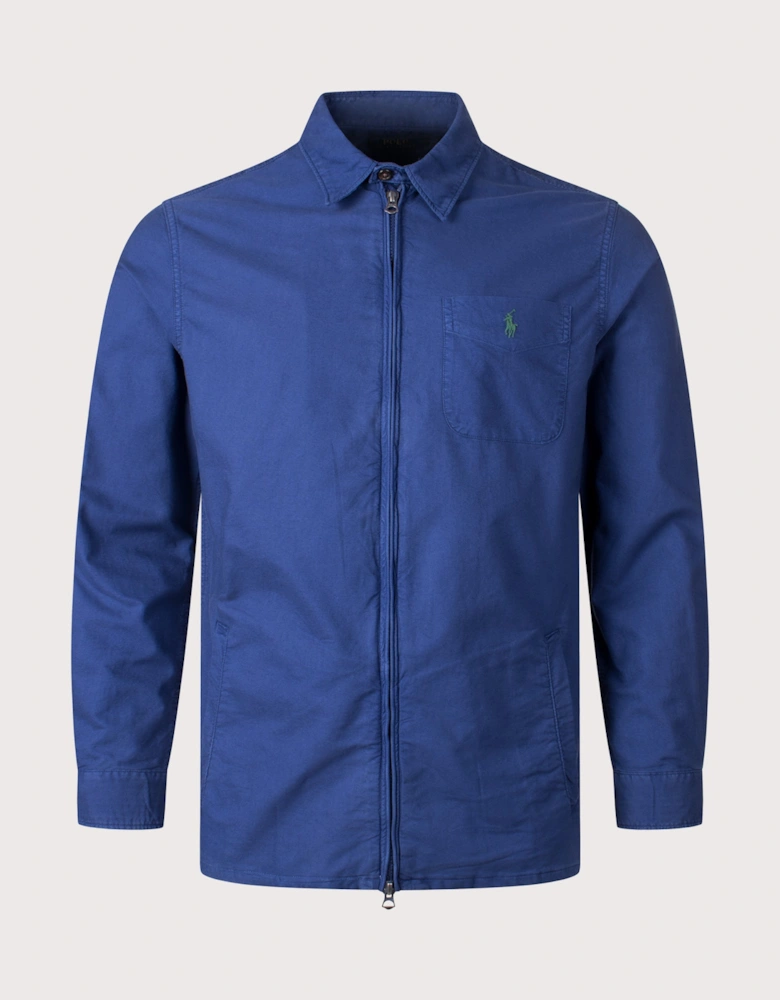 Garment-Dyed Oxford Overshirt