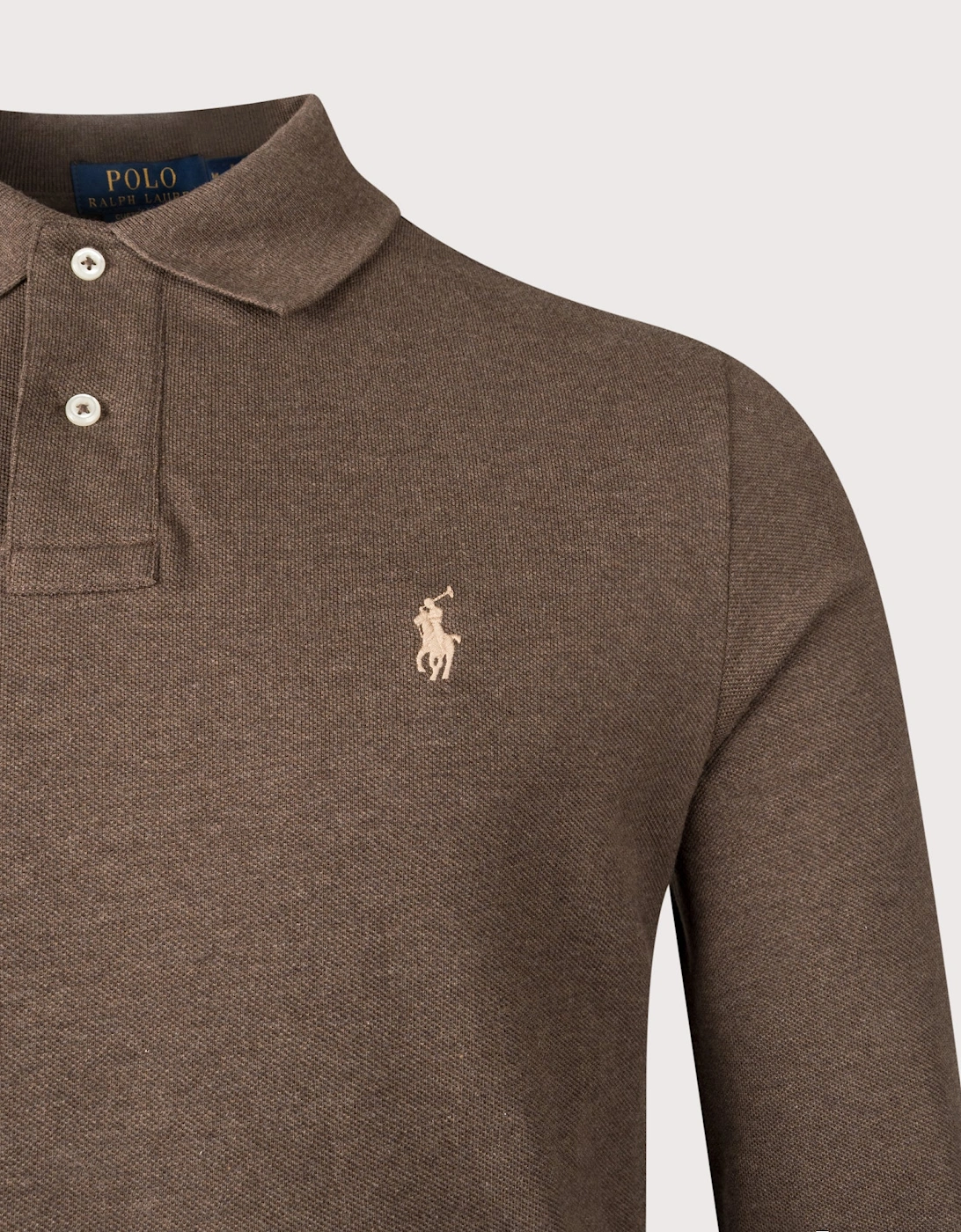 Custom Slim Fit Long Sleeve Polo Shirt