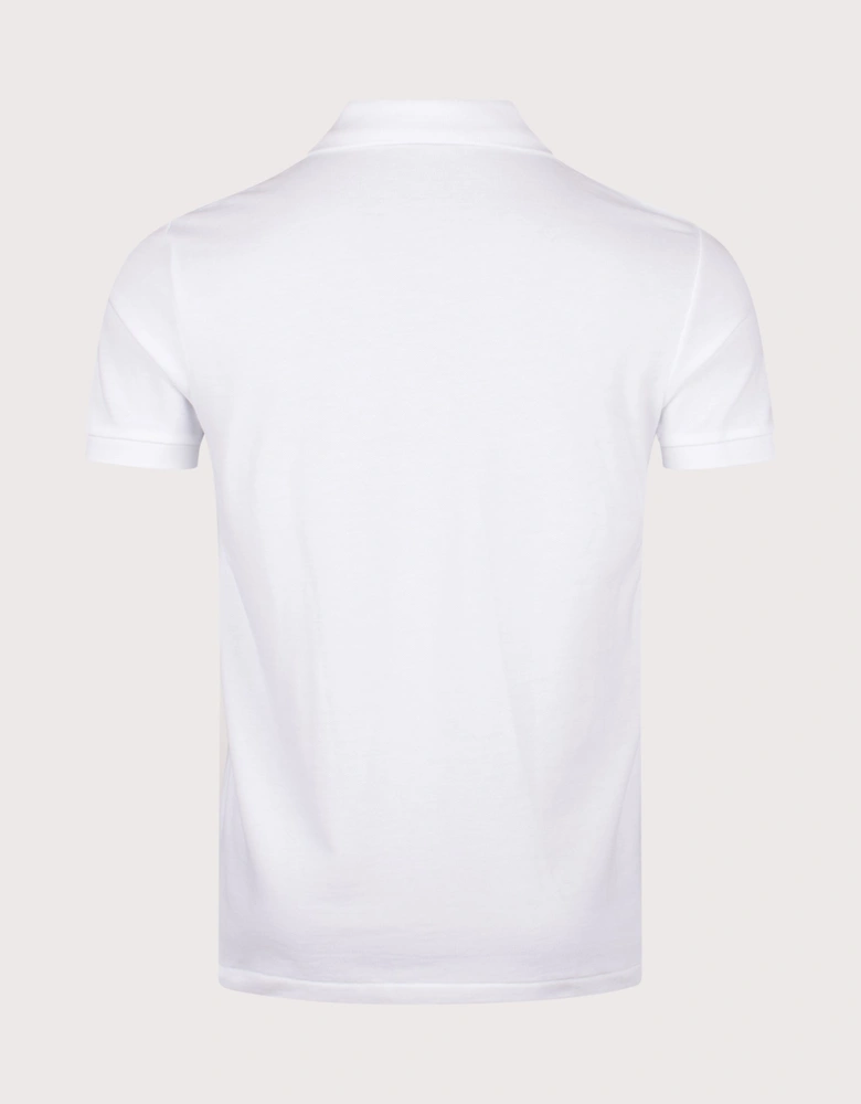 Custom Slim Fit Big Pony Mesh Polo Shirt