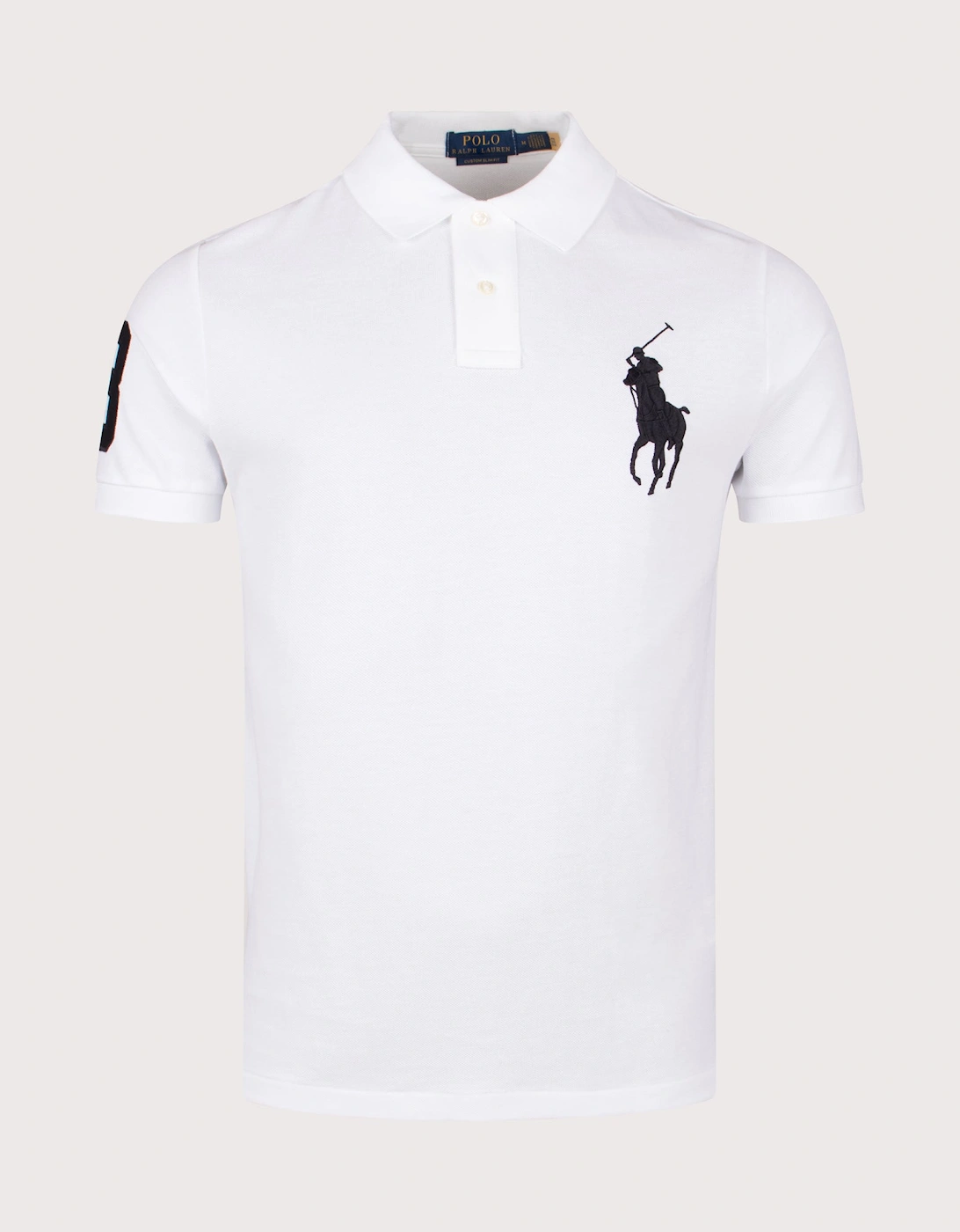 Custom Slim Fit Big Pony Mesh Polo Shirt