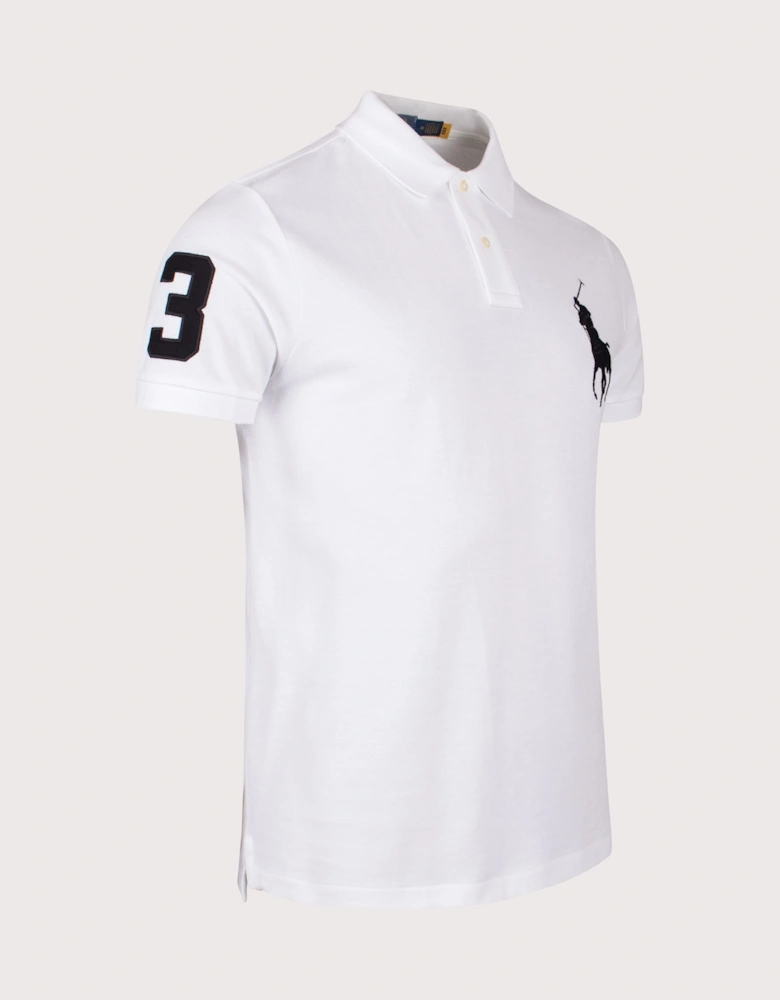 Custom Slim Fit Big Pony Mesh Polo Shirt