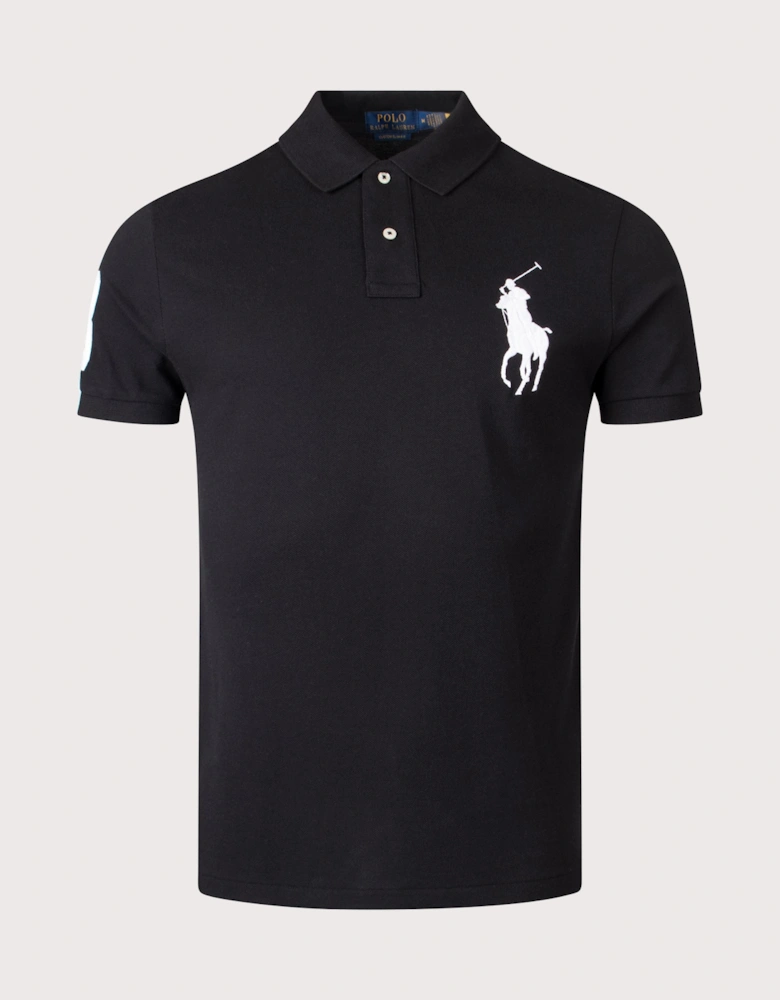 Custom Slim Fit Big Pony Mesh Polo Shirt