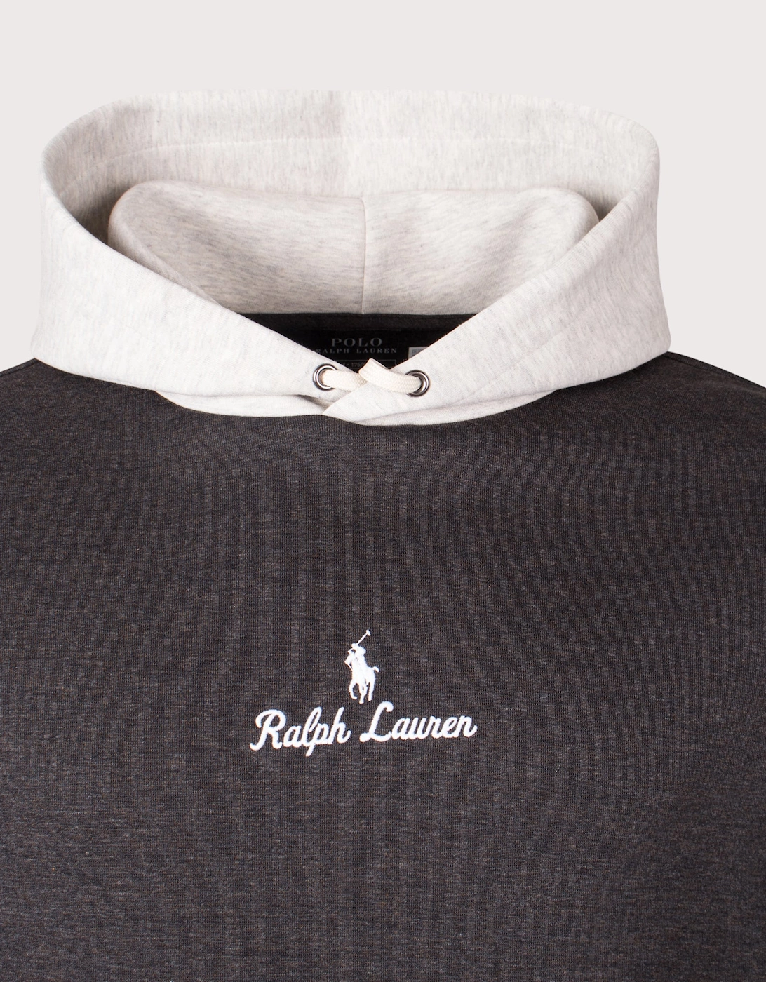 Relaxed Fit Double Knit Logo Hoodie