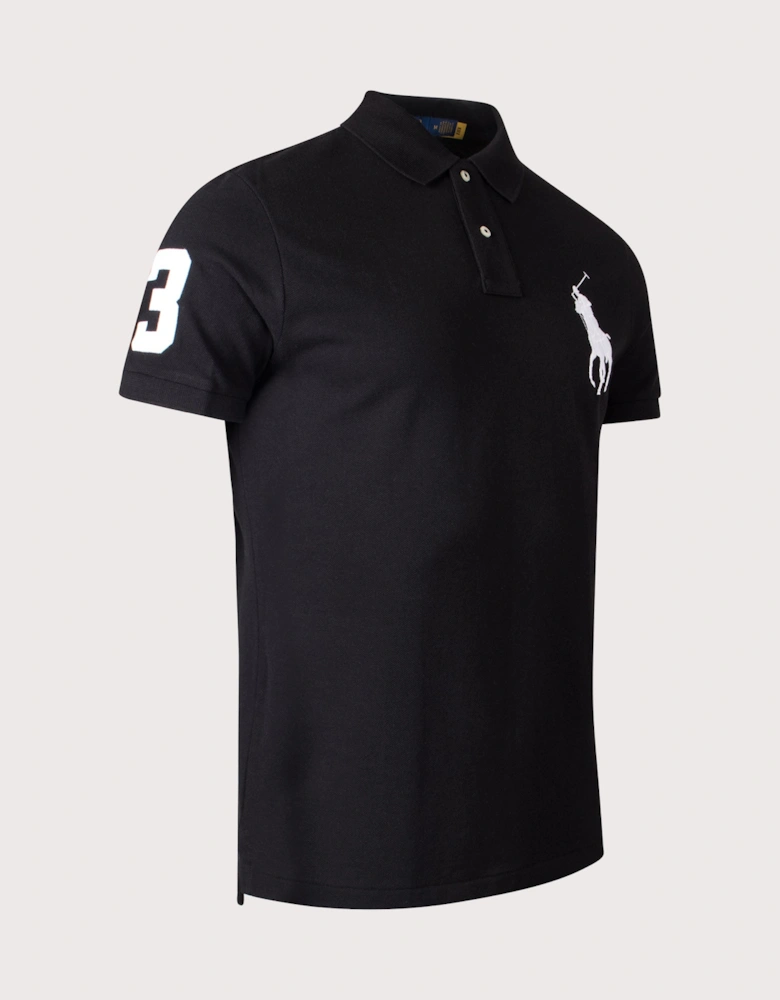 Custom Slim Fit Big Pony Mesh Polo Shirt