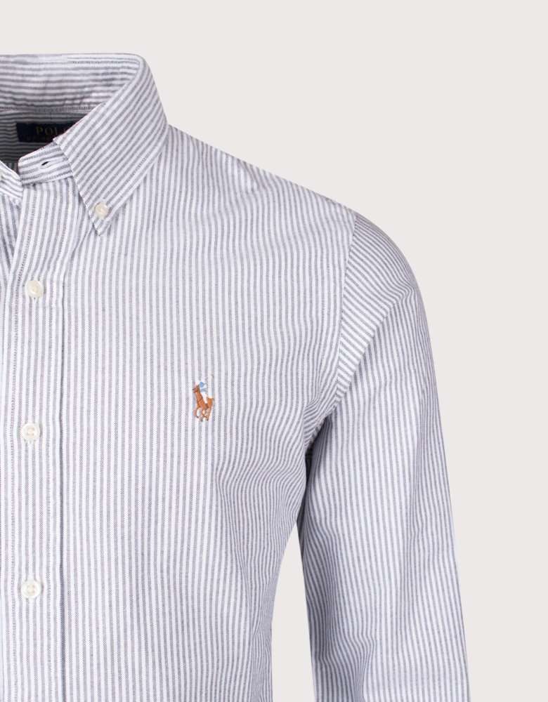Custom Fit Striped Oxford Shirt