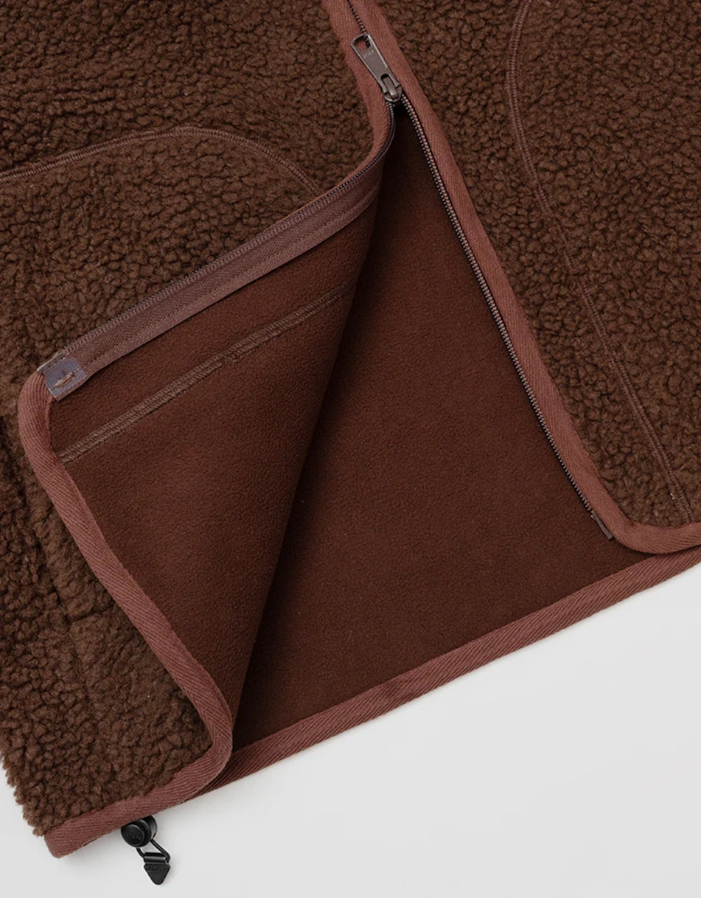 Amity Zip Thru Coffee Fleece