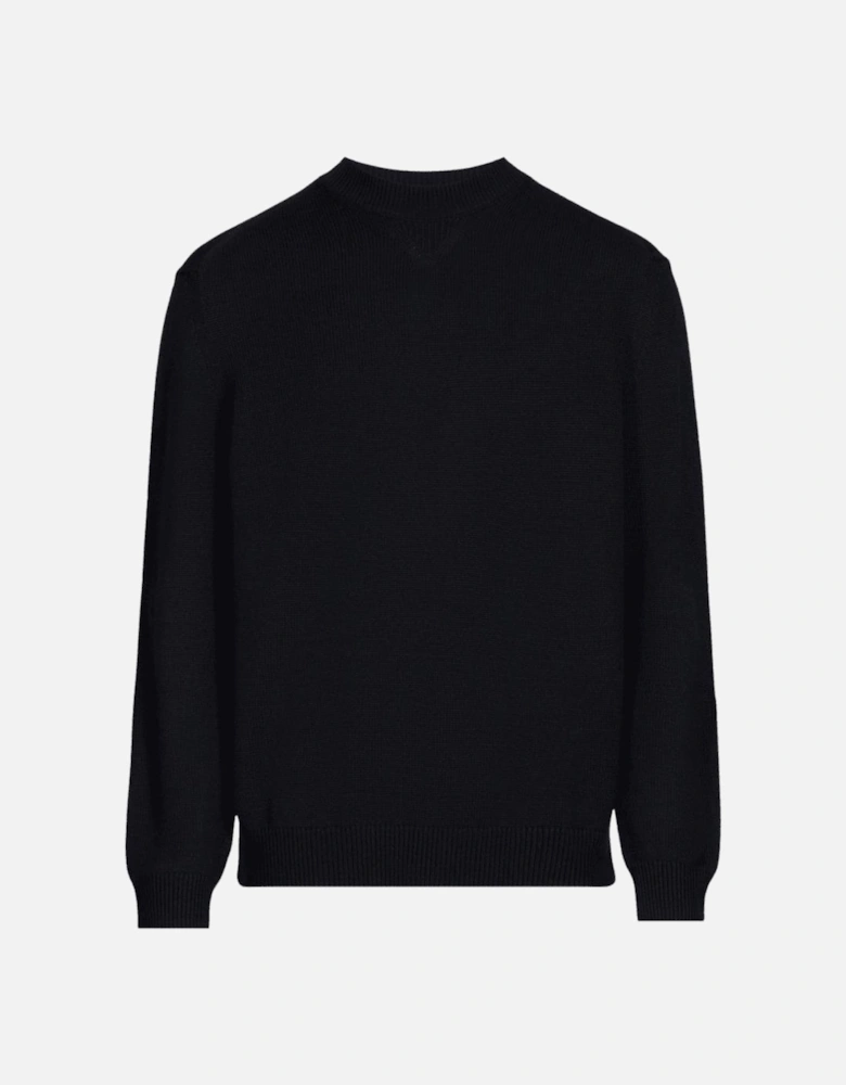 Ribbed Knit Navy Knitwear Jumper