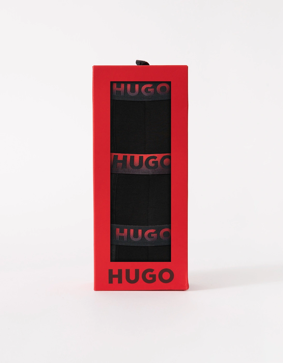 HUGO Mens Spray 3-Pack Trunks - Black 001, 5 of 4