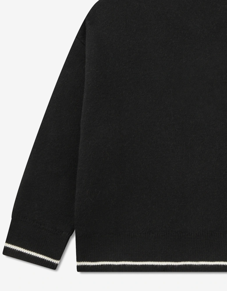 Boys Polo Jumper in Black