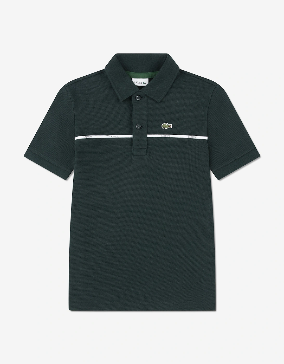Boys Micro Taping Polo Shirt in Green, 5 of 4