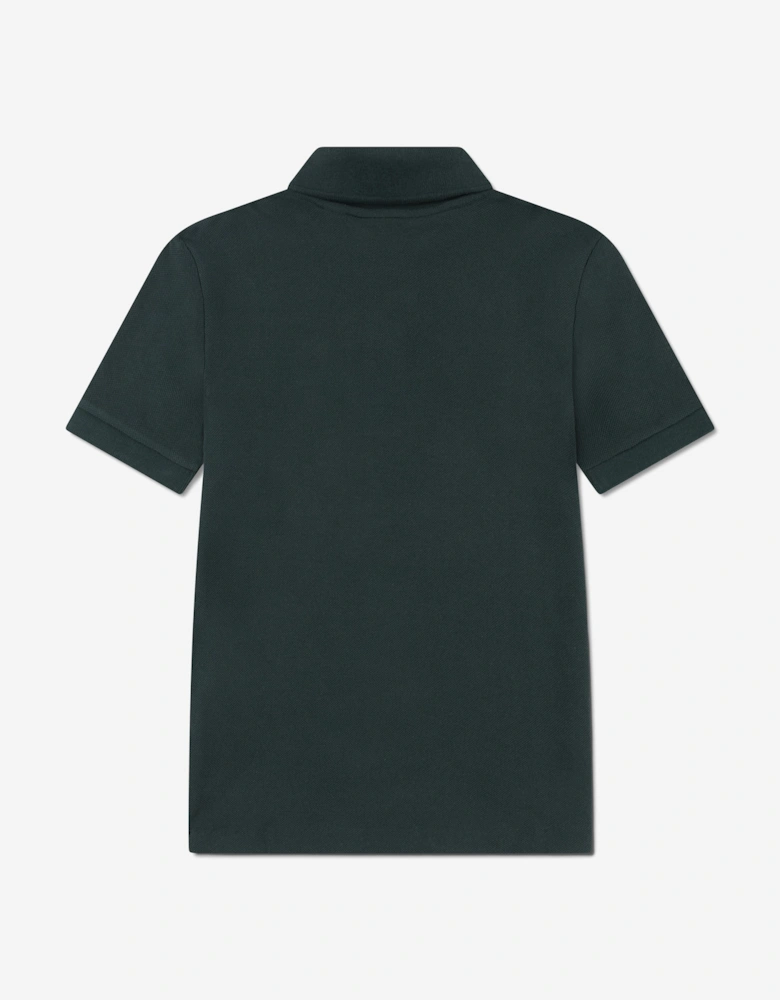 Boys Micro Taping Polo Shirt in Green