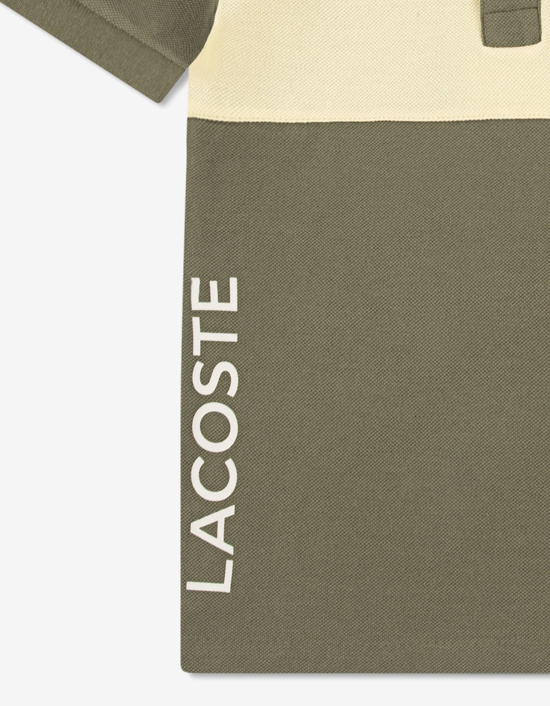 Boys Colourblock Polo Shirt in Green