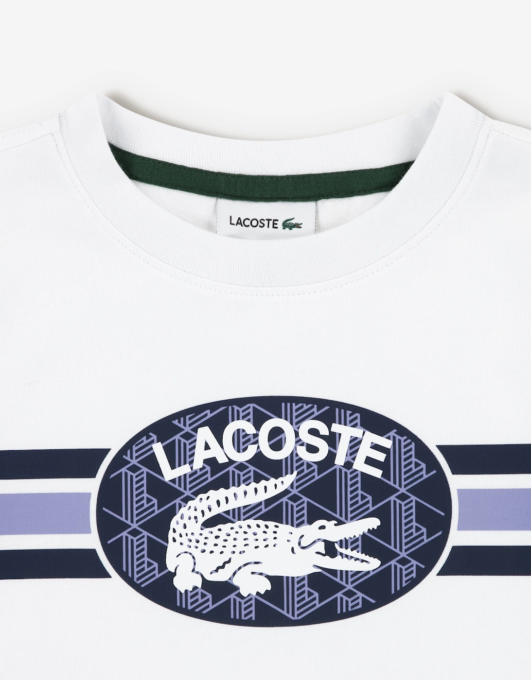Boys Striped Logo T-Shirt in White