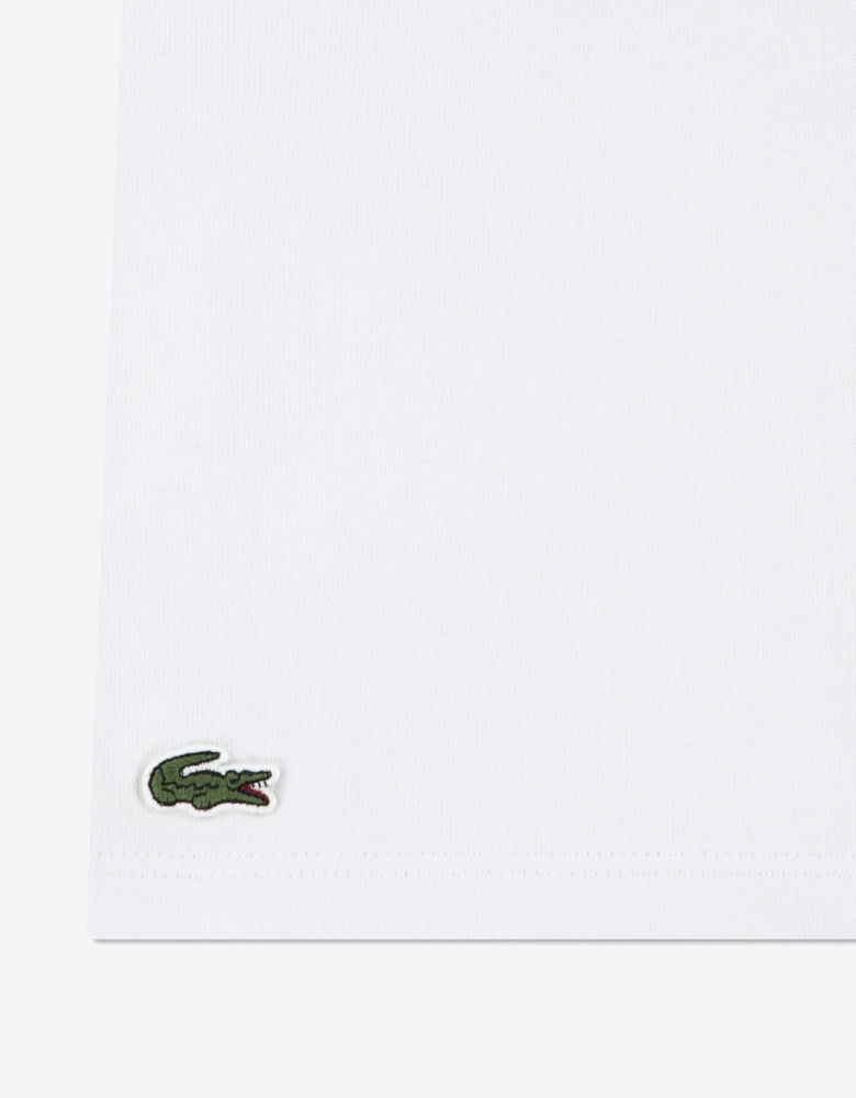 Boys Striped Logo T-Shirt in White