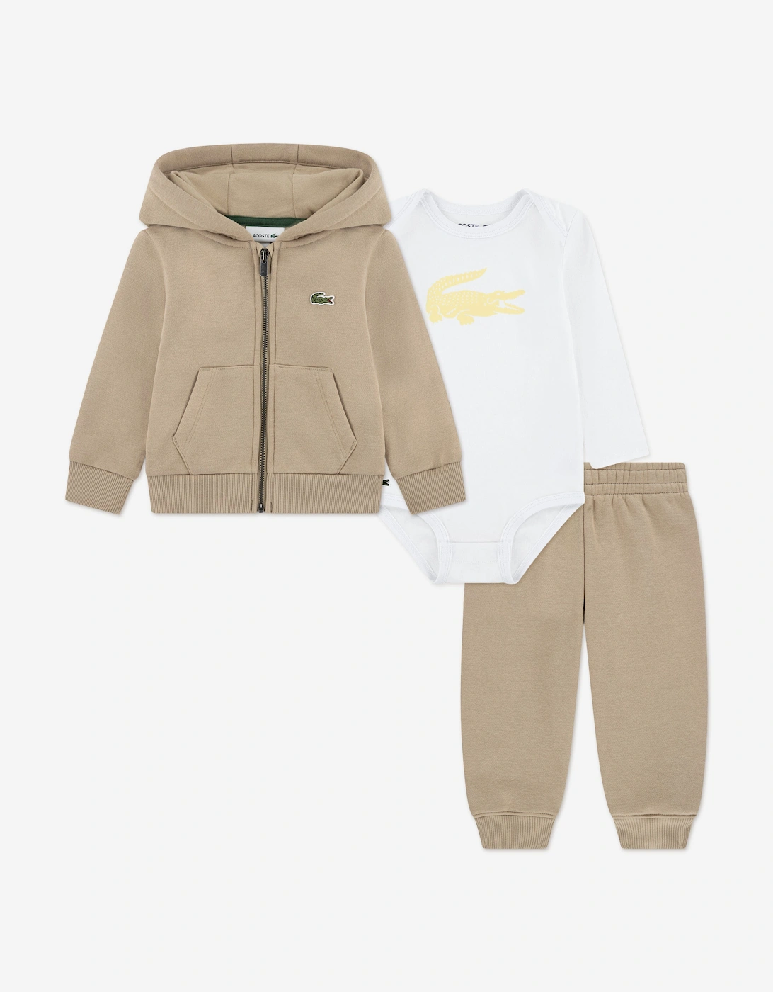 Baby Mon Premier Tracksuit Set in Beige, 6 of 5