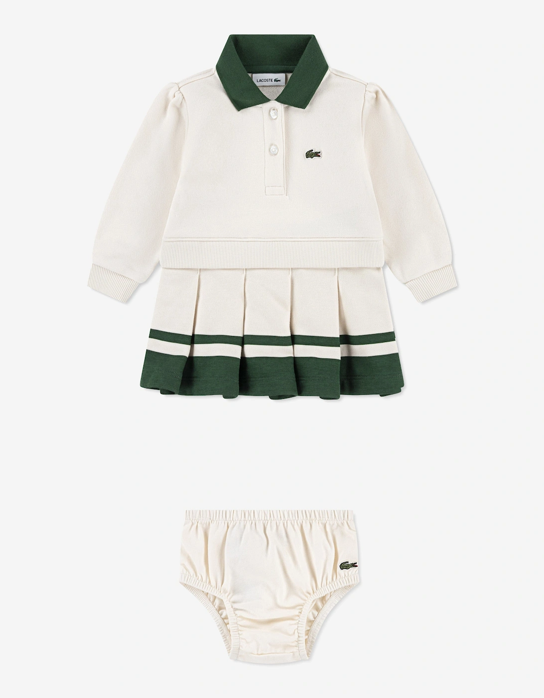 Baby Girls Mon Premier Dress in Ivory, 6 of 5