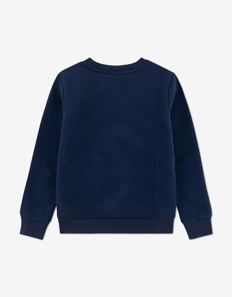 Boys Colourblock Sweatshirt in Navy