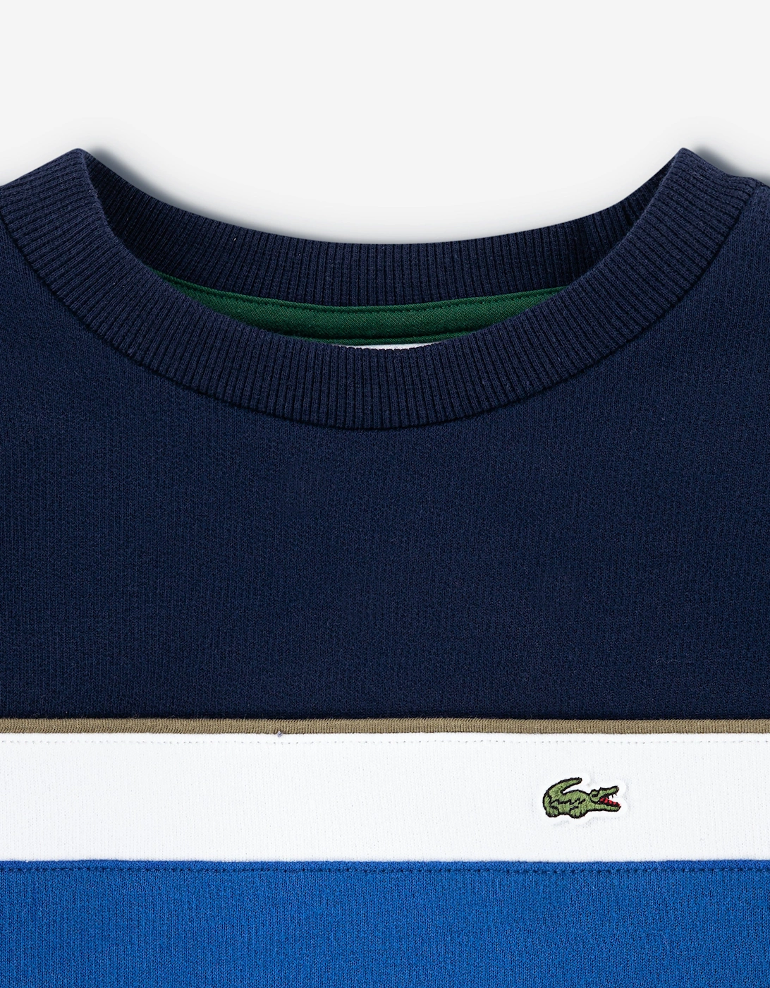 Boys Colourblock Sweatshirt in Navy