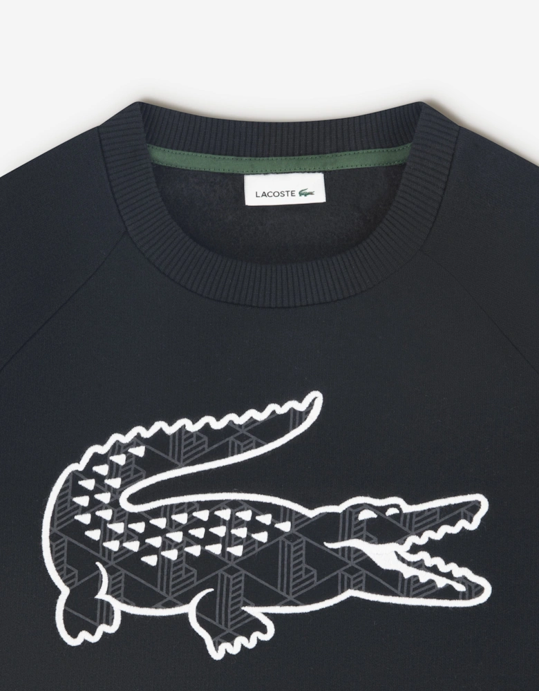 Boys Graphic Fleece Sweatshirt in Black