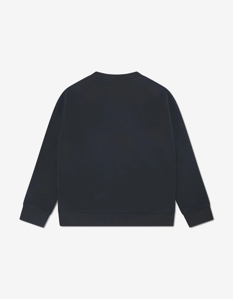 Boys Graphic Fleece Sweatshirt in Black