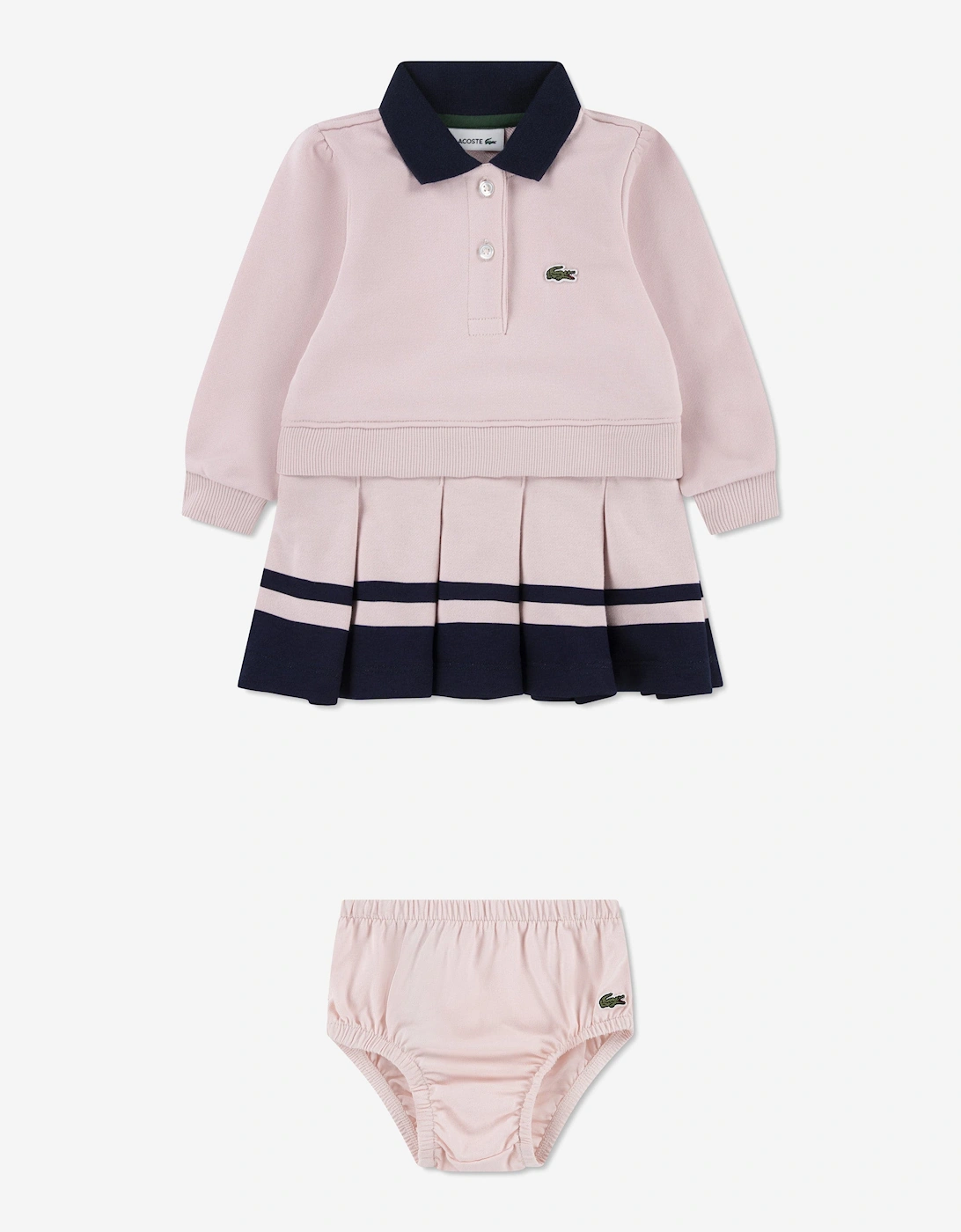 Baby Girls Mon Premier Dress in Pink, 6 of 5