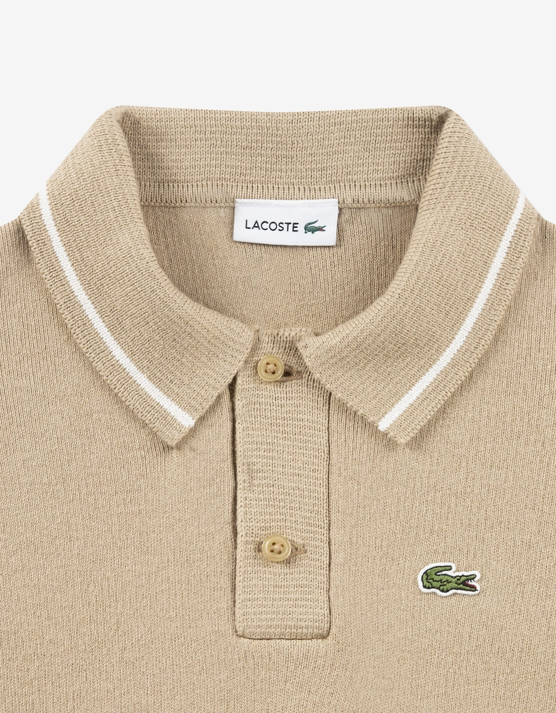 Boys Polo Jumper in Beige