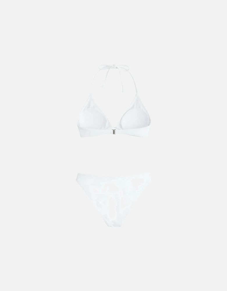Marissa Hand Embroidered Luxe Bikini Top - White