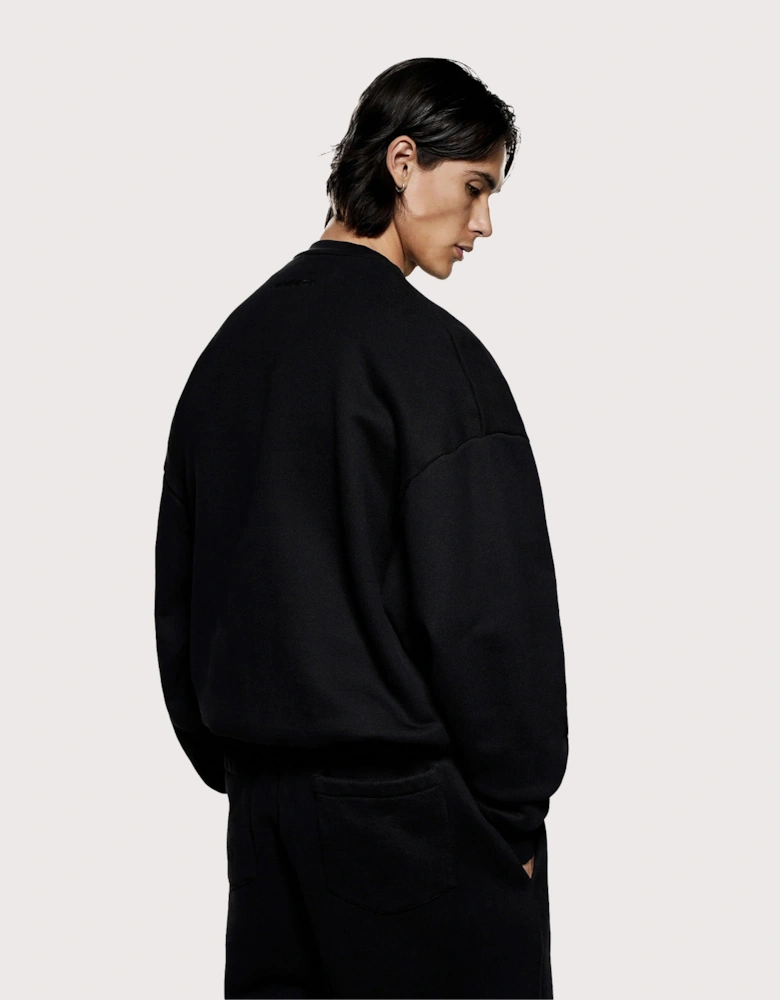 Oversized Fit 800 GSM Superweight Crewneck Sweatshirt