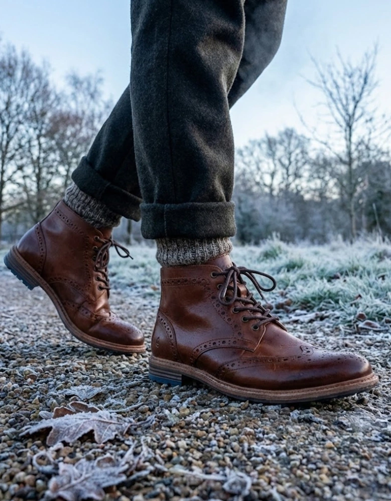 JOSHUA BROGUE Mens Boots Tan