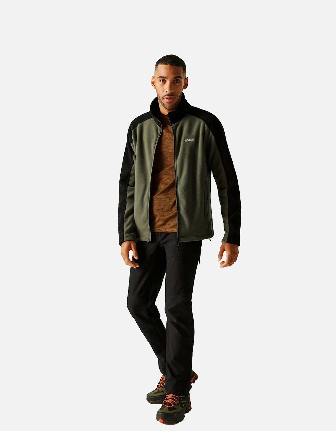 Great Outdoors Mens Hedman II Two Tone Full Zip Fleece Jacket