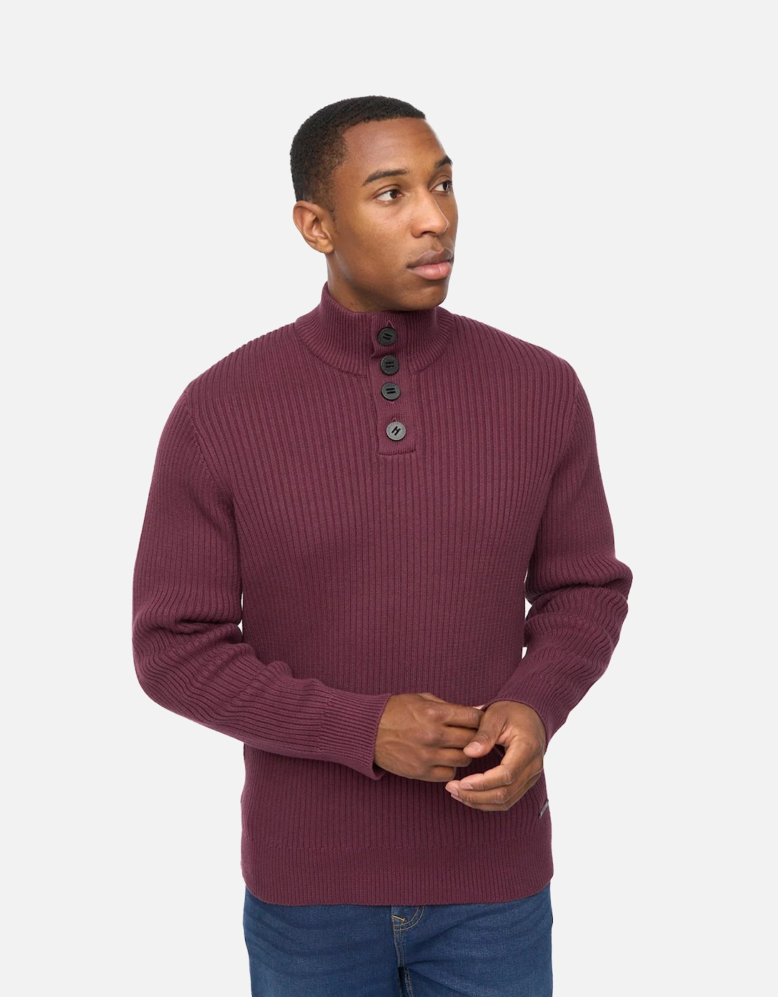 Mens Wellburys Chunky Knit Jumper, 4 of 3