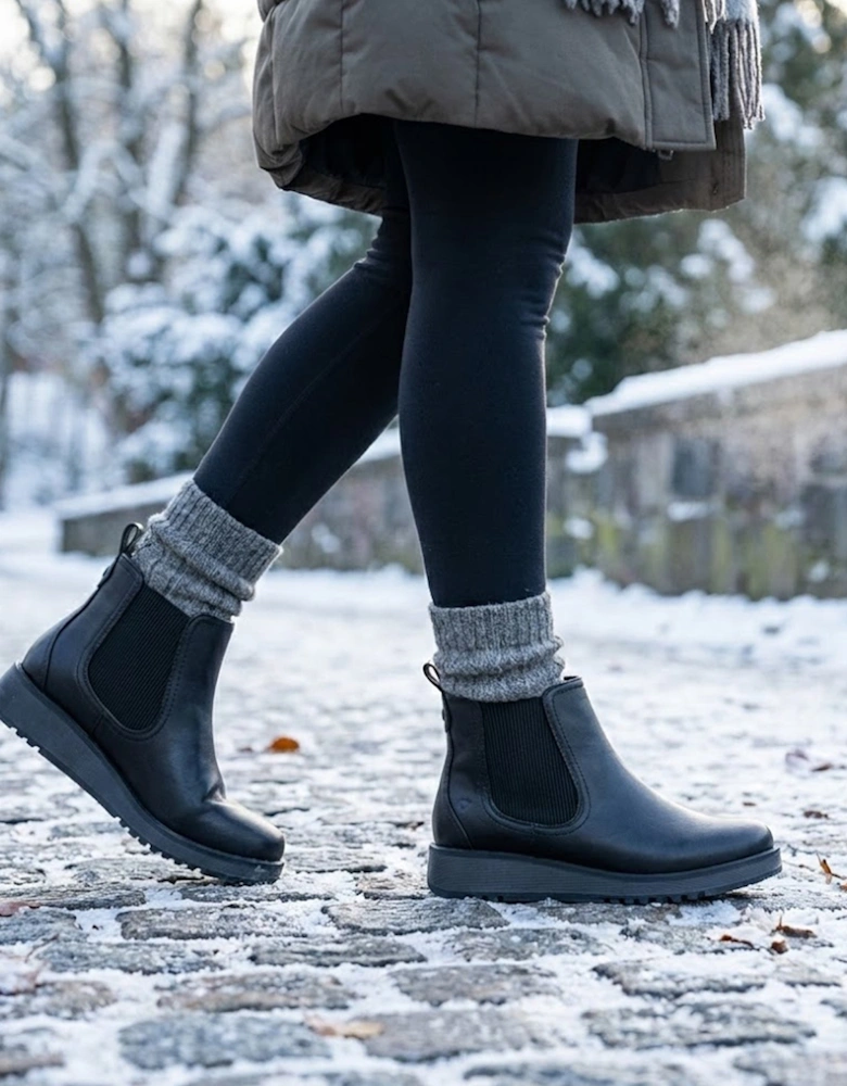 Heavenly Feet NEW ROLO2 Womens Ankle Boots Black