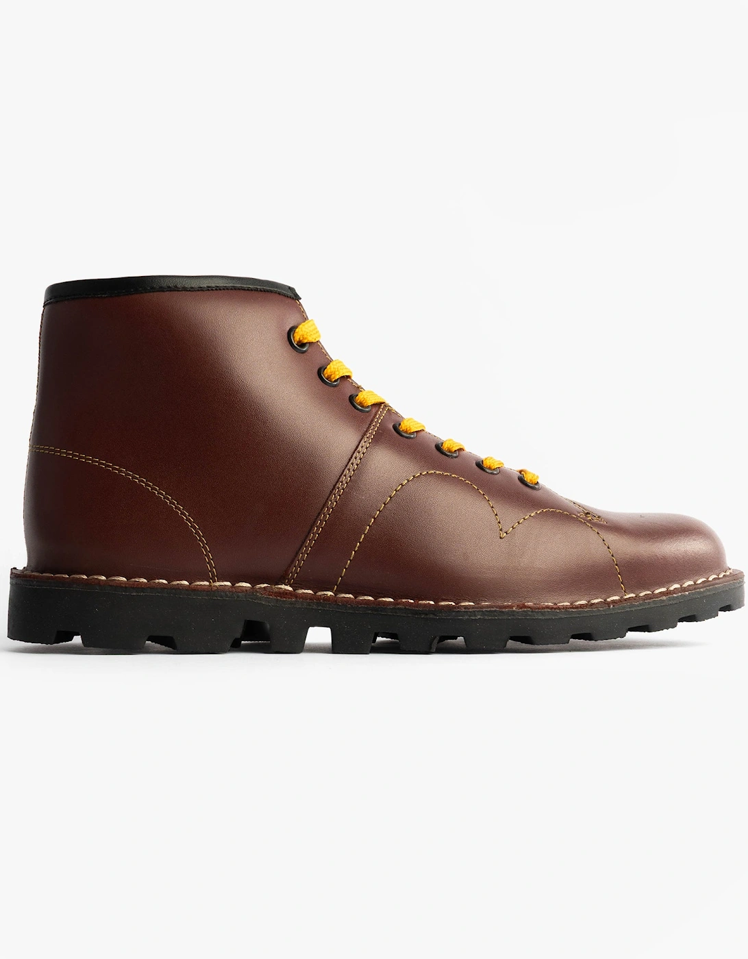 Unisex Leather Monkey Boots Wine, 7 of 6