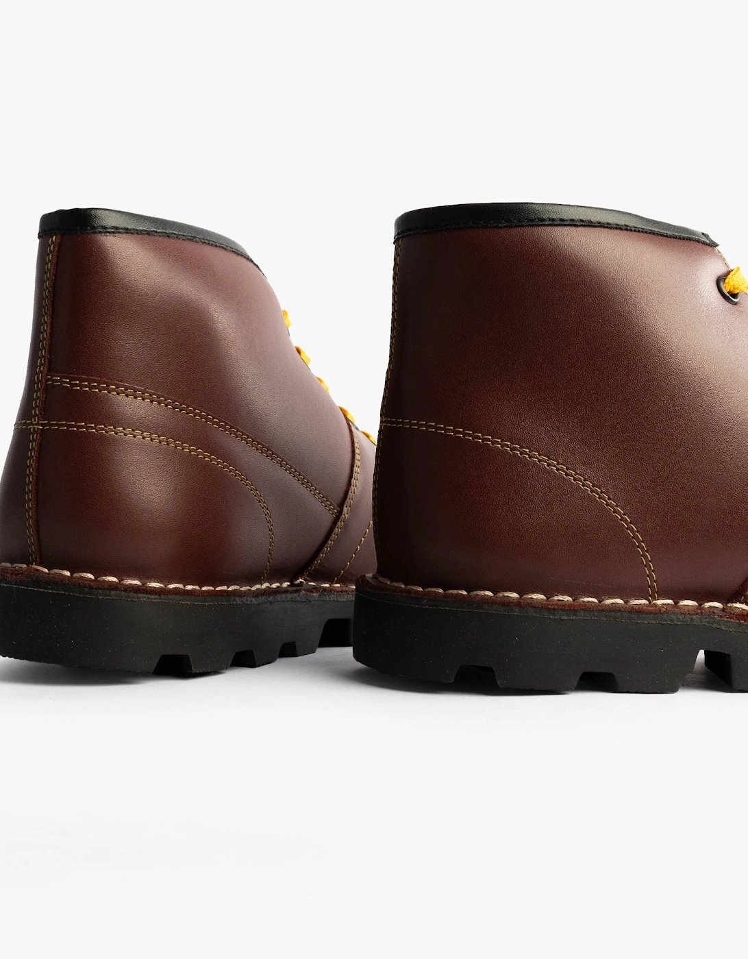 Unisex Leather Monkey Boots Wine