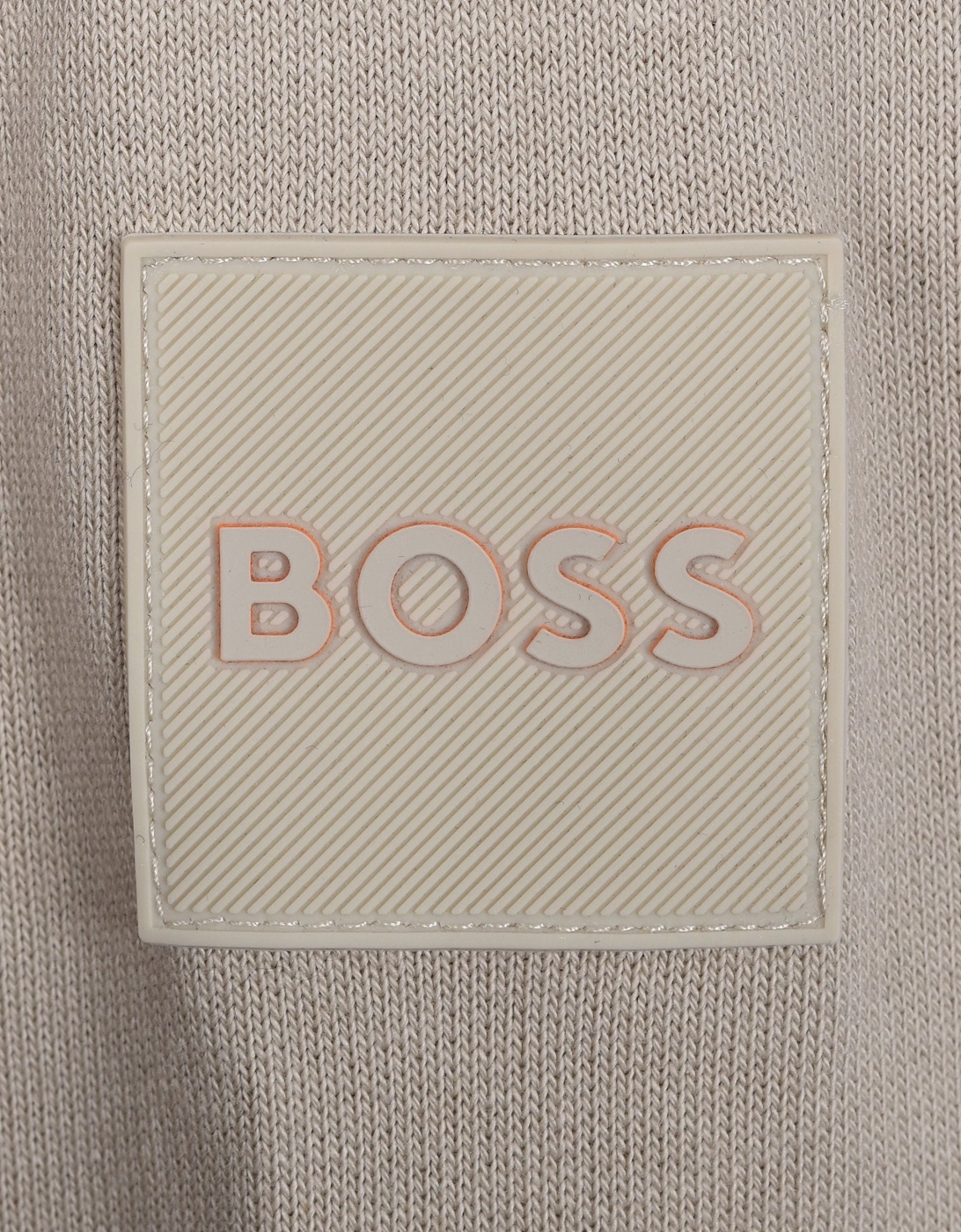 Boss Orange ZE_PROTECTIVE HOODED FULL ZIP LIGHT BEIGE