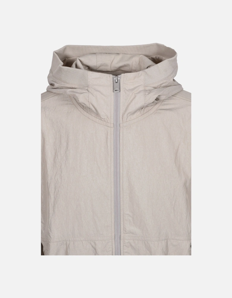 Boss Orange ZE_PROTECTIVE HOODED FULL ZIP LIGHT BEIGE