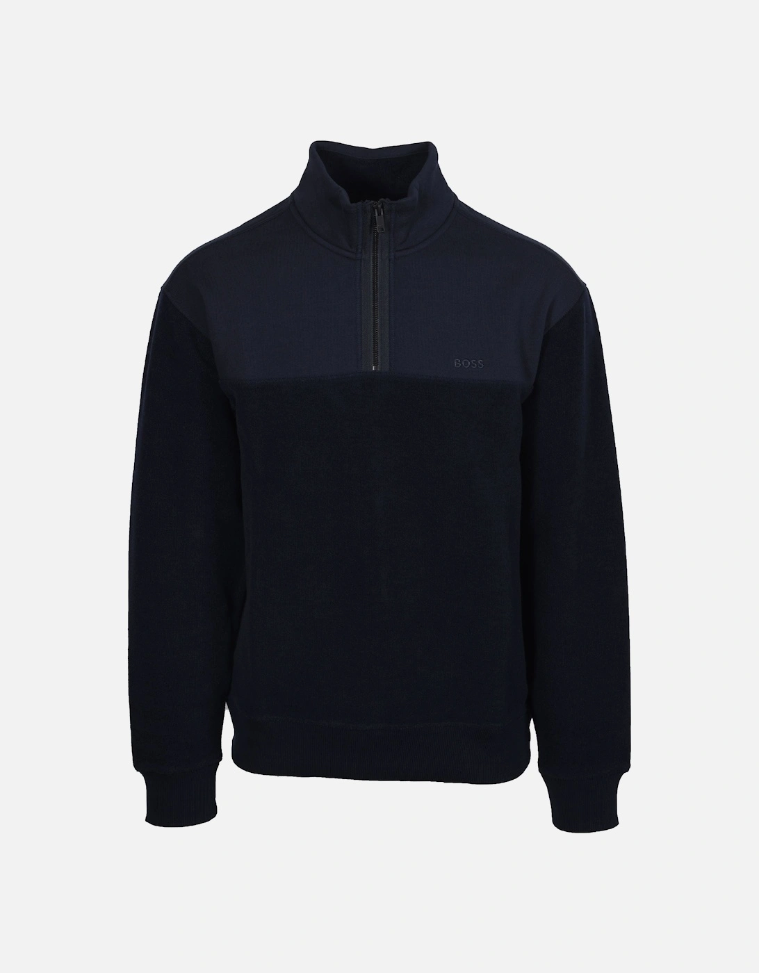 Boss Orange ZE_WINTERBRUSH HALF ZIP DARK BLUE, 4 of 3