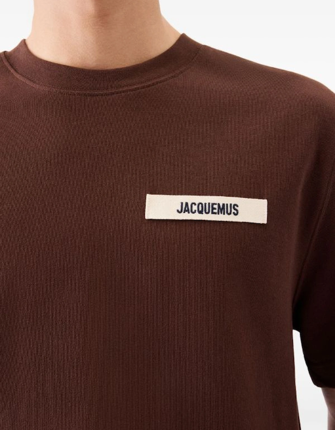 The Gros Grain Logo T Shirt Brown