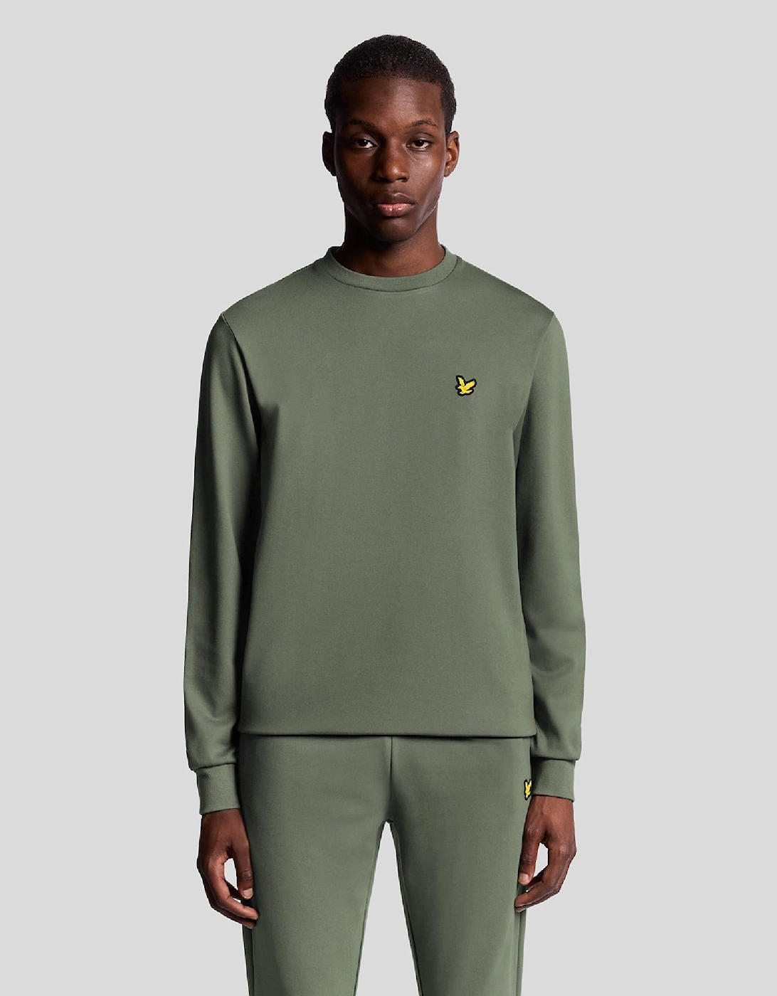 Lyle And Scott Men's Green Crewneck Fly Fleece - : M
