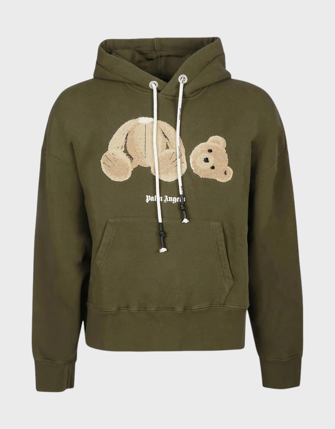 Embroidery Bear Hoodie Military Brown, 3 of 2