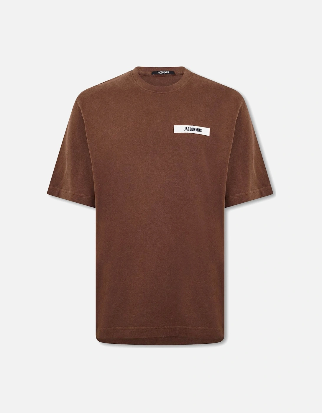Men's Brown Gros Grain Patch Logo T-Shirt, 5 of 4