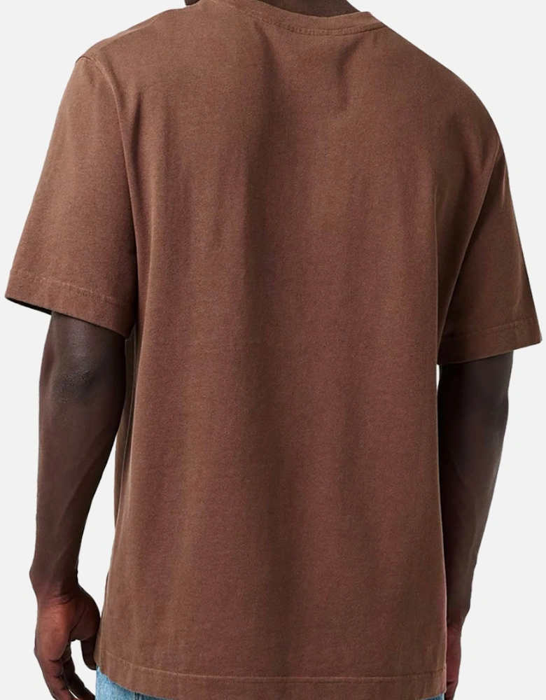 Men's Brown Gros Grain Patch Logo T-Shirt