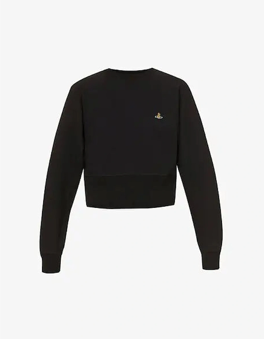 Women's Black Athletic Raglan Sweatshirt, 4 of 3