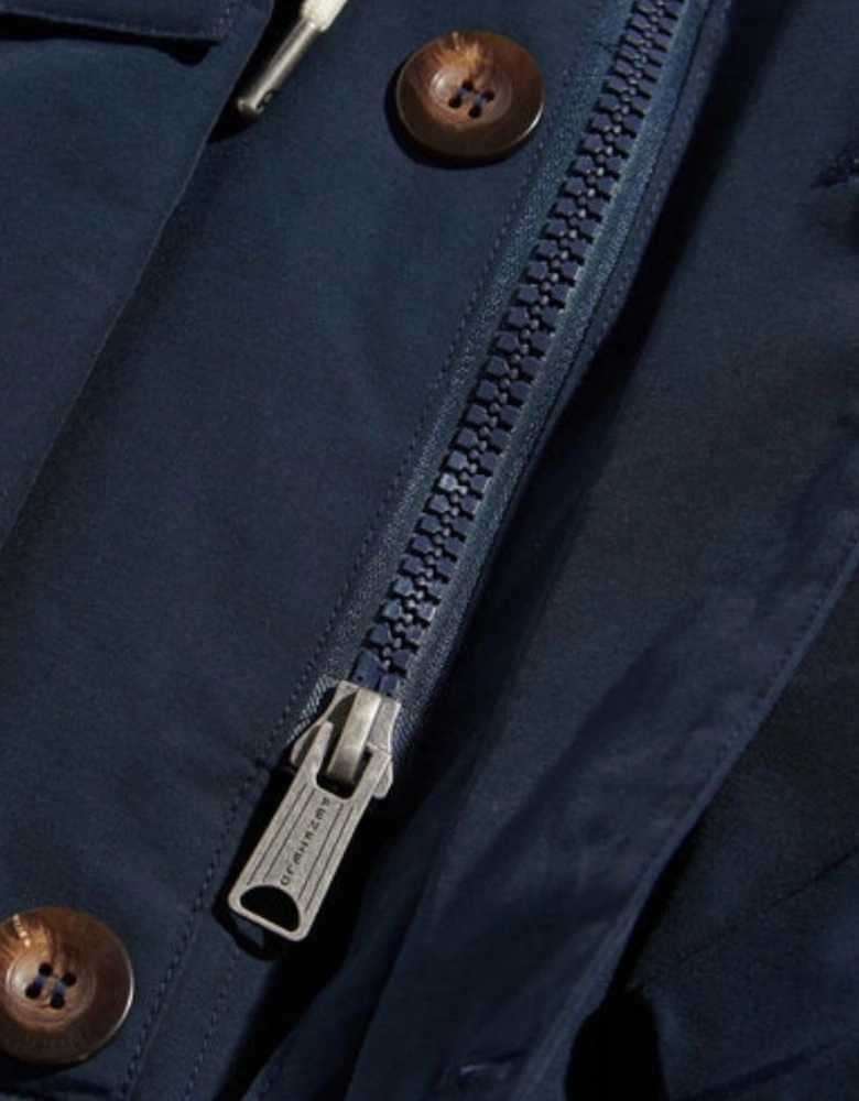 Navy Blazer Mountain Parka