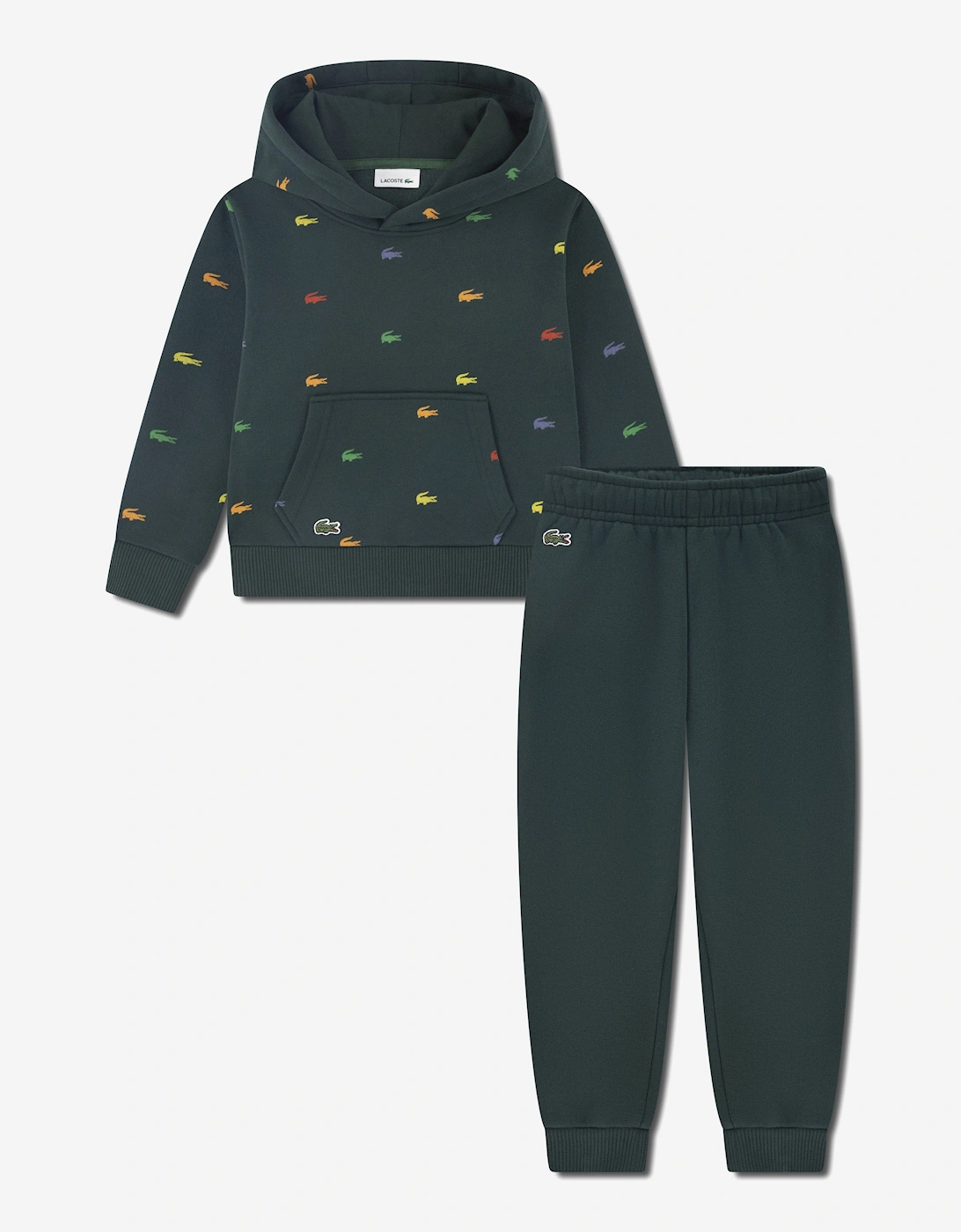 Boys Allover Croc Tracksuit in Green, 6 of 5